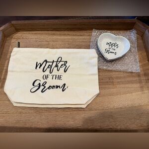 Mother of the Groom Cosmetic Pouch and Dish Set